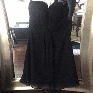 White House Black Market Strapless Black Dress